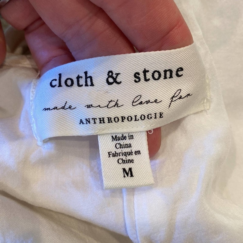 cloth & stone White Sleeveless Midi Shift Dress with Back Tie Detail - Picture 10 of 11